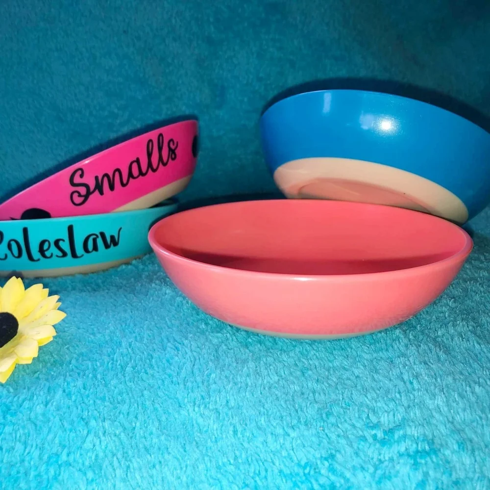 Personalized cat bowls